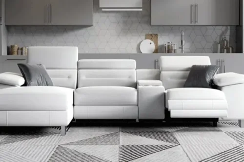 Sofá seccional reclinable - SUNSGOODS Seccional reclinable