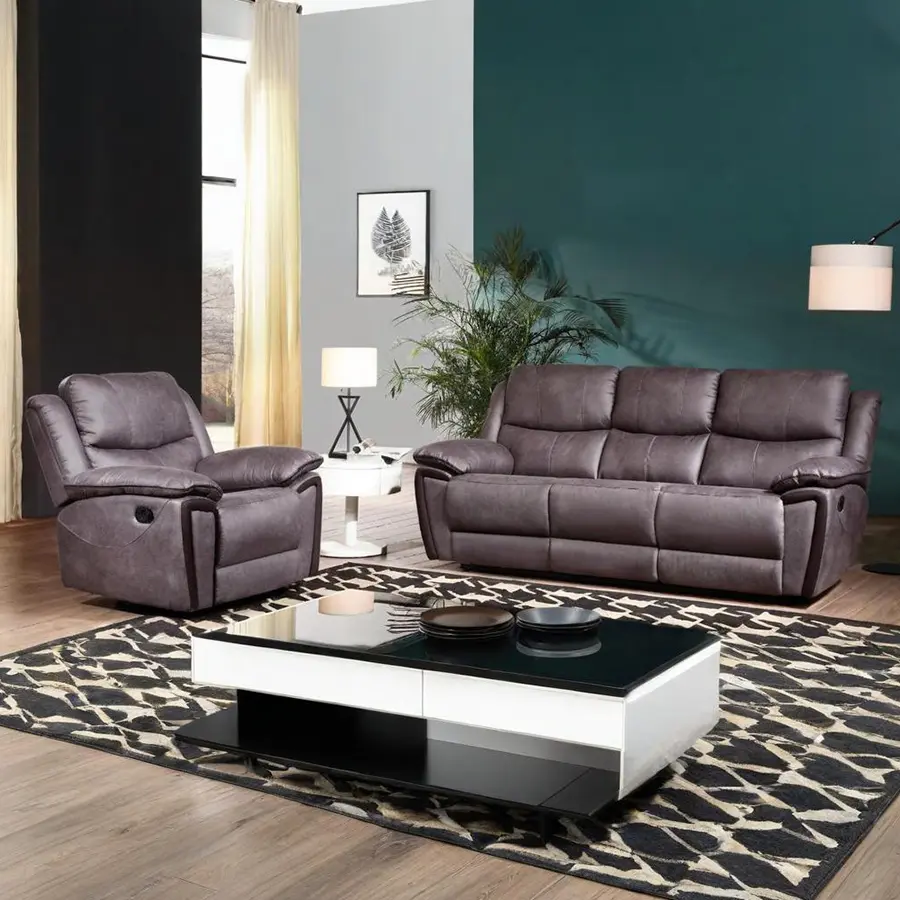 Conjunto de sofá reclinable ZA S006 para sala de estar moderna