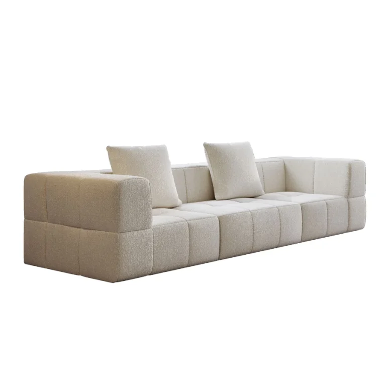 Vista frontal del sofá minimalista JC S008