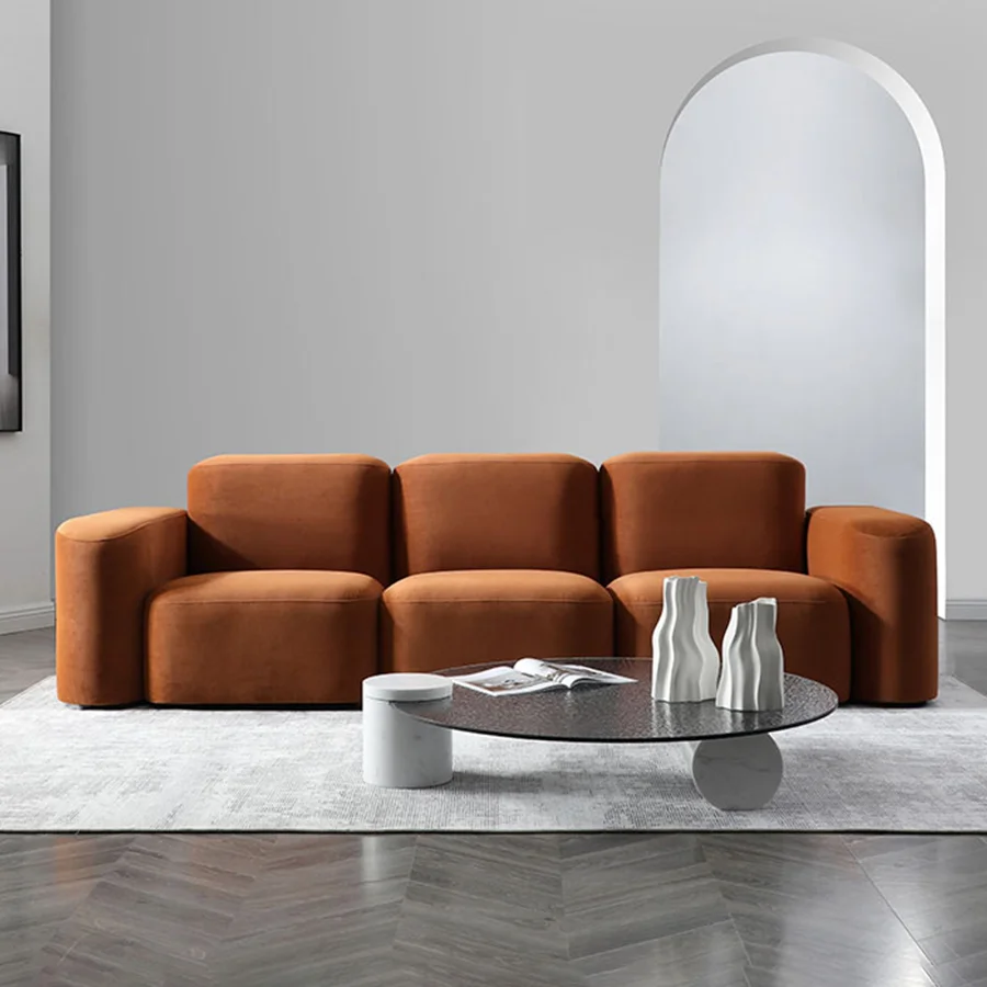 Sofá moderno QY S004 para sala de estar