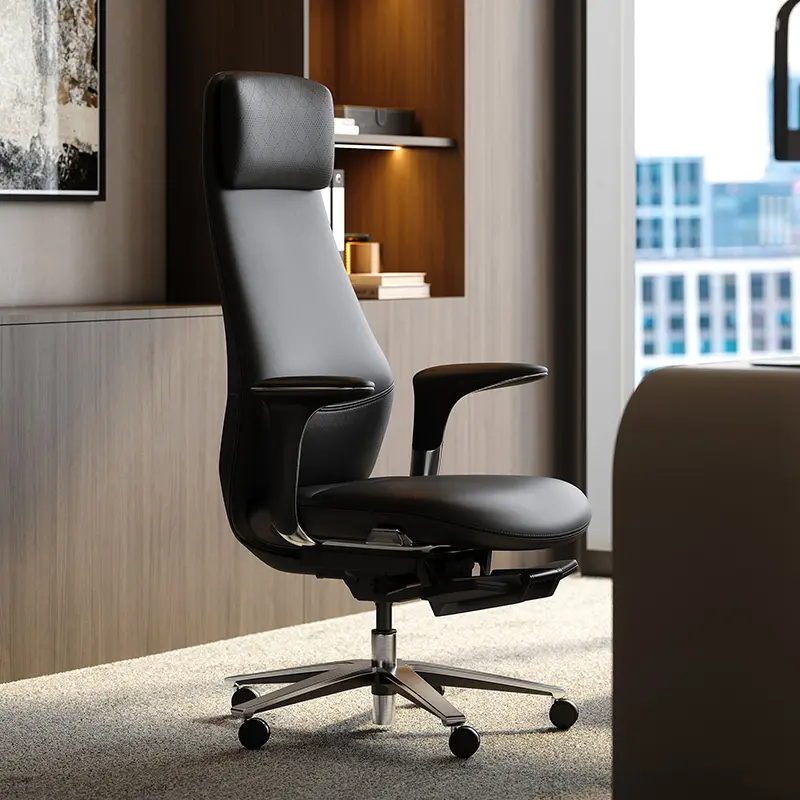 Silla de oficina ejecutiva ergonómica con diseño moderno