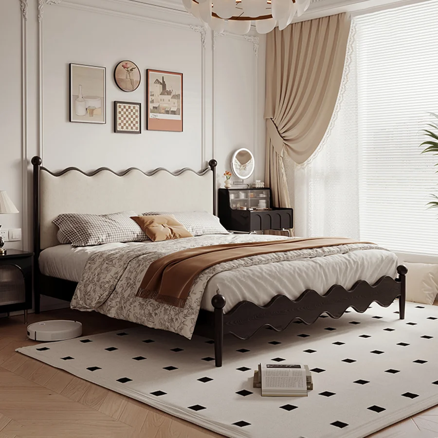 Estructura de cama moderna de madera HZY B009