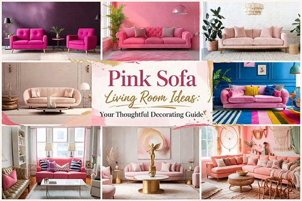 Ideas e inspiración para el diseño de salas de estar con sofá rosa - SUNSGOODS - SUNSGOODS Ideas de diseño para salas de estar con sofá rosa