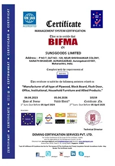 BIFMA Certificate for Office Furniture Safety Standards