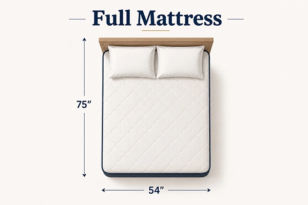 Full Mattress Dimensions and Bed Size - SUNSGOODS Full Mattress Dimensions and Bed Size