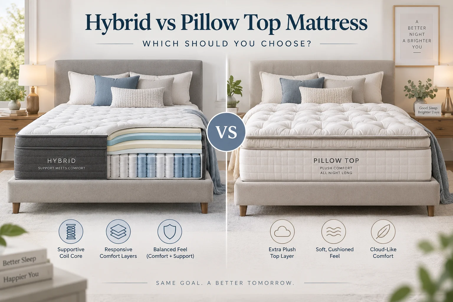 Hybrid and Pillow Top Mattress Buying Guide - SUNSGOODS - SUNSGOODS Hybrid and Pillow Top Mattress Buying Guide