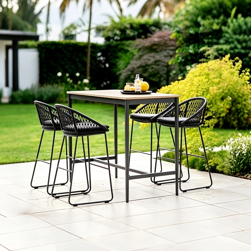 Outdoor Bar Table Set for Garden Patio